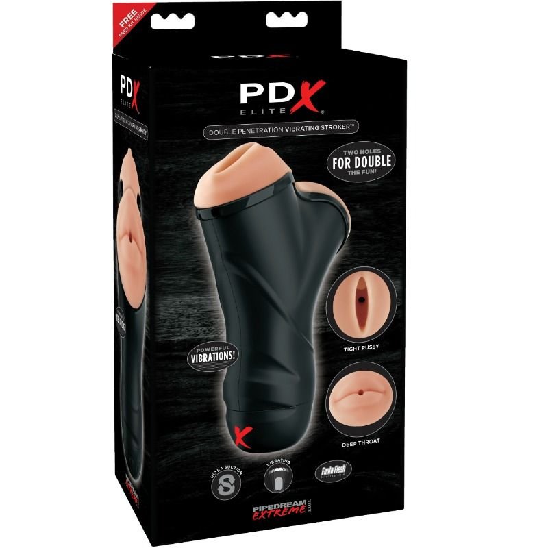 PDX ELITE - STROKER VIBRATÓRIO DE DUPLA PENETRAO - Image 4
