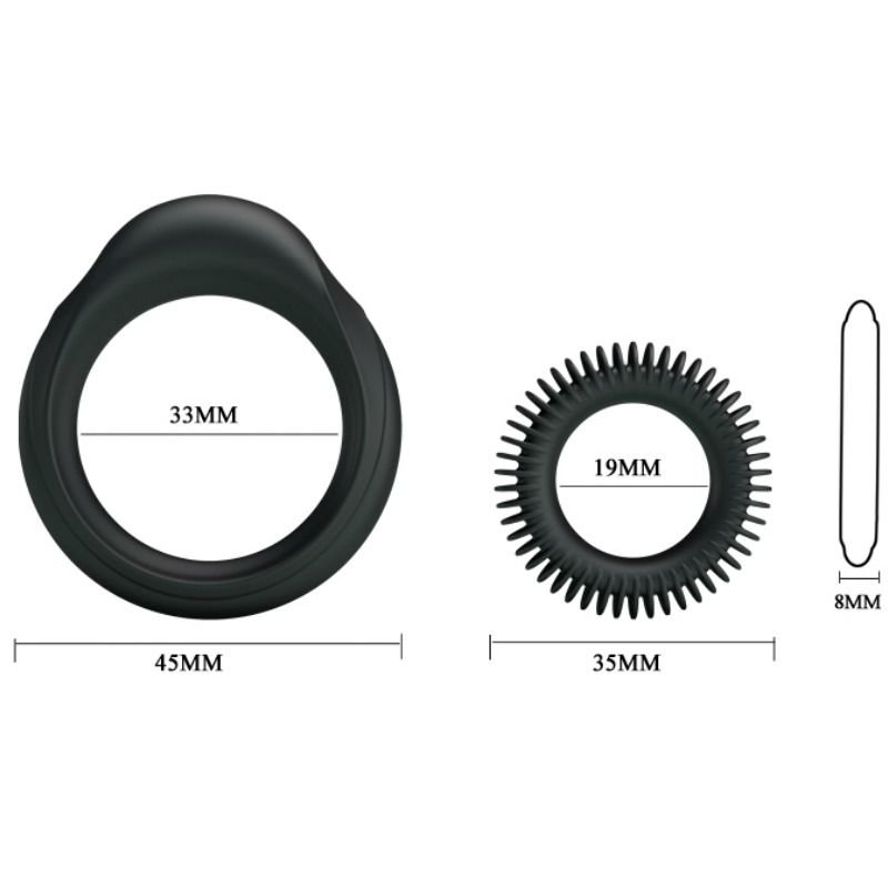 BAILE - KIT 2 ANÉIS DE SILICONE ANEL MASCULINO - Image 5