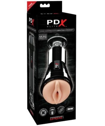 PDX ELITE - MASTURBADOR COM VIBRAÇÃO E EFEITO DE COMPRESSÃO - Imagem 4