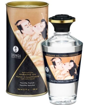 SHUNGA - ÓLEO DE MASSAGEM COM EFEITO DE CALOR SABOR FETISH BAUNILHA 100 ML