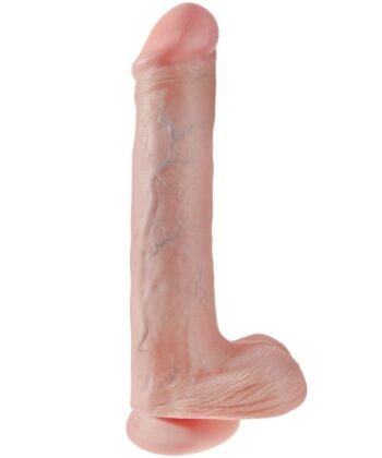 KING COCK - DILDO COM BOLAS 35.6 CM CARNE