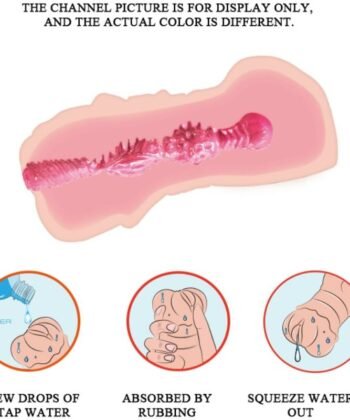 Visão alternativa de CRAZY BULL - MASTURBADOR DE VAGINA DE PELE DE GUA COM BALAS VIBRANTES