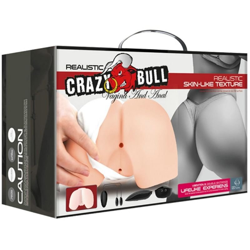 CRAZY BULL – VAGINA E ÂNUS REALISTAS COM VIBRAÇÃO E CONTROLO REMOTO - Image 4