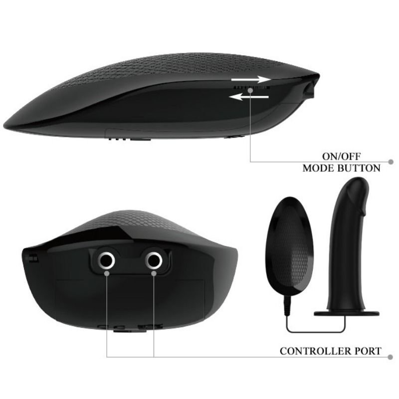 PRETTY LOVE VITO – CINTA STRAP-ON COM DILDO OCO VIBRATÓRIO 17,3 CM - Imagem 2