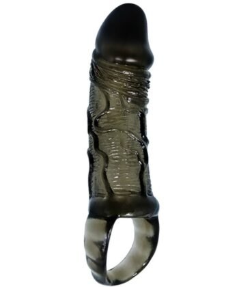 Visão alternativa de BAILE - FUNDA EXTENSORA PENE CON STRAP PARA TESTÍCULOS NEGRO 13.5 CM
