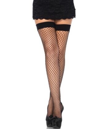 LEG AVENUE - MEDIAS EN RED NEGRAS TALLA ÚNICA