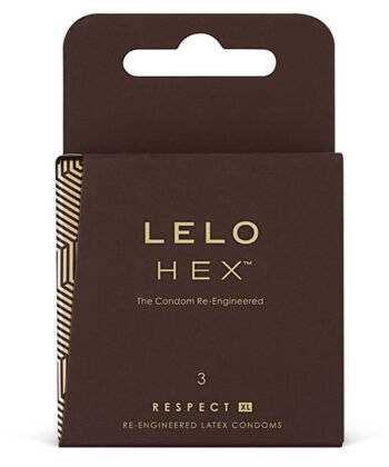 LELO HEX CONDOMS RESPECT XL 3 PACK