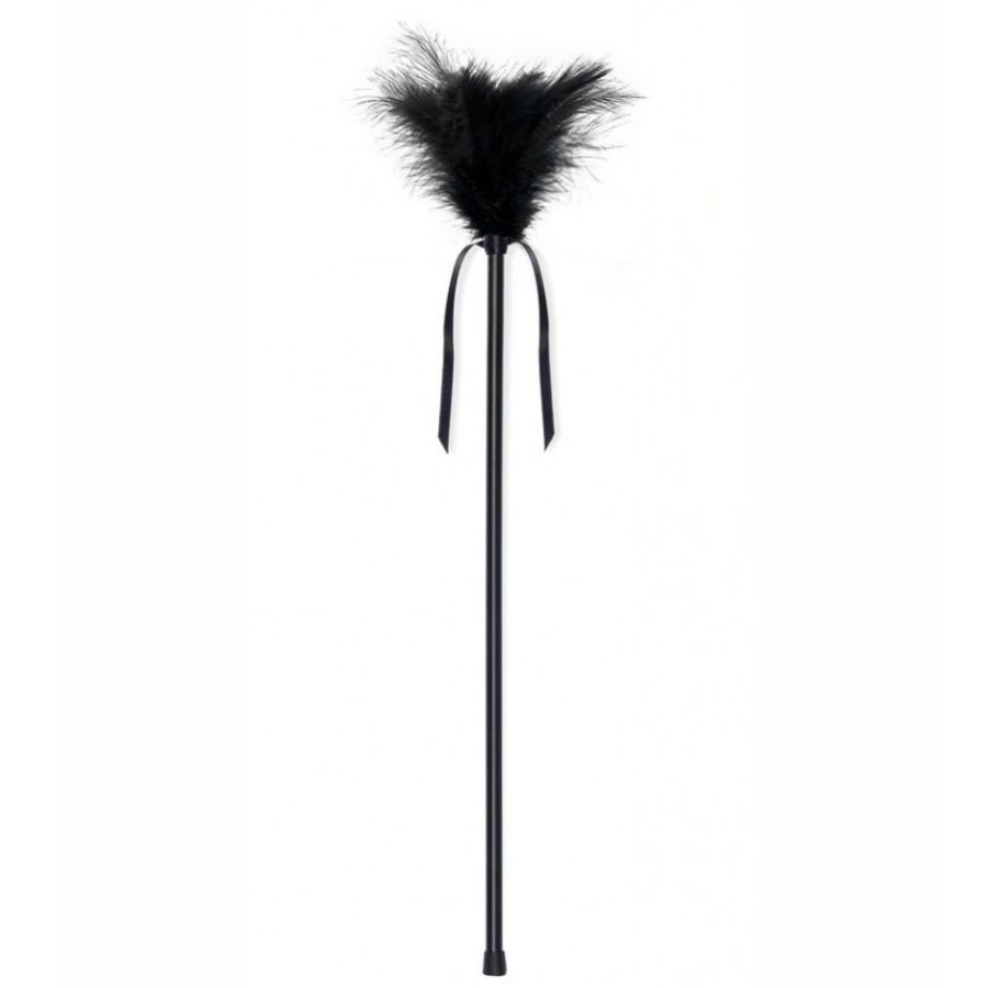 SECRETPLAY - PLUMERO PLUMAS NEGRO 40 CM - Imagem 3