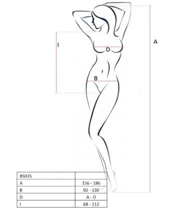 Alternative view of PASSION - MULHER BS035 BODYSTOCK VERMELHO TAMANHO ÚNICO