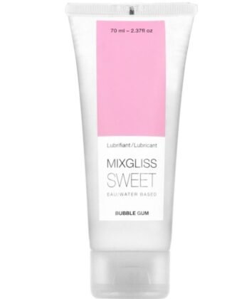 MIXGLISS - LUBRIFICANTE BASE DE GUA SABOR GOMA 70 ML