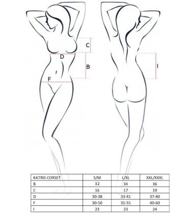 Visão alternativa de PASSION - WOMAN KATRISS CORSET NEGRO TALLA L/XL