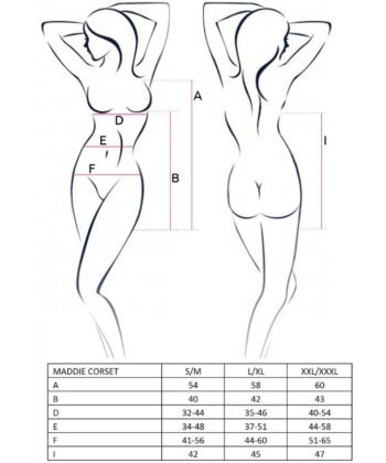 Alternative view of PASSION - WOMAN MADDIE CORSET NEGRO TALLA L/XL