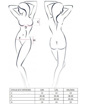 Alternative view of PASSION - WOMAN OFELIA SET TALLA S/M