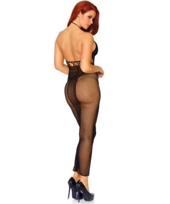 Visão alternativa de LEG AVENUE - VESTIDO HALTER DUAL NET SEM COSTAS
