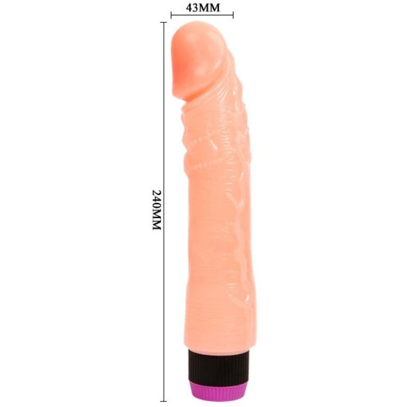 BAILE - VIBRADOR REALISTA FLEXÍVEL NATURAL 24 CM - Imagem 5