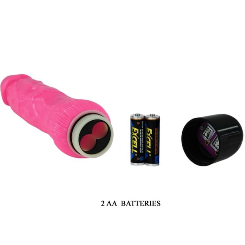 BAILE - VIBRADOR SEXO REALISTA COLORIDO ROSA 24 CM - Image 3