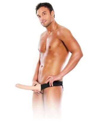 FETISH FANTASY SERIES - ARNÉS HUECO AJUSTABLE NATURAL 25.4 CM