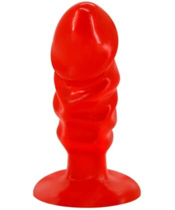 BAILE - PLUG ANAL UNISEXO COM VENTOSA VERMELHA