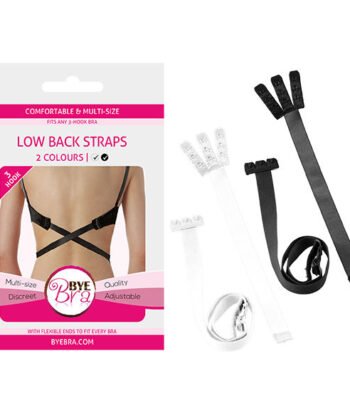 BYE-BRA - ADAPTADOR SUTI ABRIR VOLTA PRETO & BLANCO