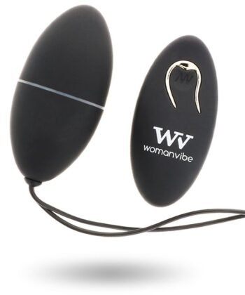 WOMANVIBE - ALSAN EGG CONTROLE REMOTO PRETO SILICONE PRETO