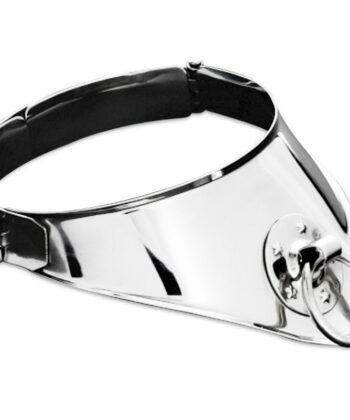 METAL HARD - COLAR DE RETENO COM ANEL E CADEADO 12,5 CM