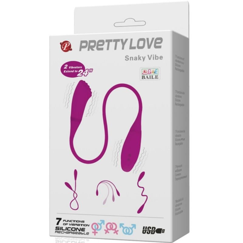 PRETTY LOVE - SMART VIBRADOR SNAKY VIBE 2 MOTORES - Imagem 2