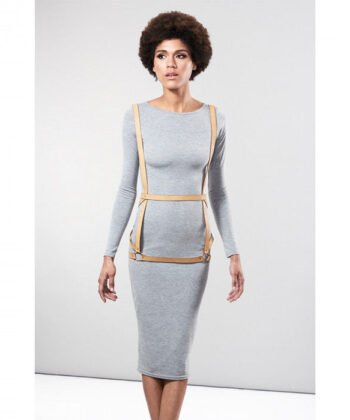 BIJOUX - INDISCRETS MAZE ARNÉS FORMA DE VESTIDO MARRON