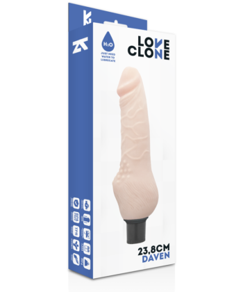 Visão alternativa de LOVECLONE - DAVEN VIBRADOR REALÍSTICO SELF LUBRICATION 23.8 CM -O- 3.8 CM