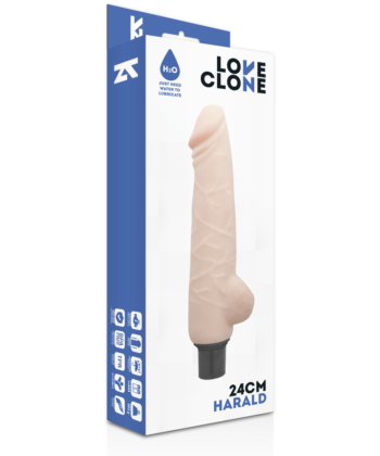 Visão alternativa de LOVECLONE - HARALD VIBRADOR REALÍSTICO SELF LUBRICATION 24 CM -O- 4 CM