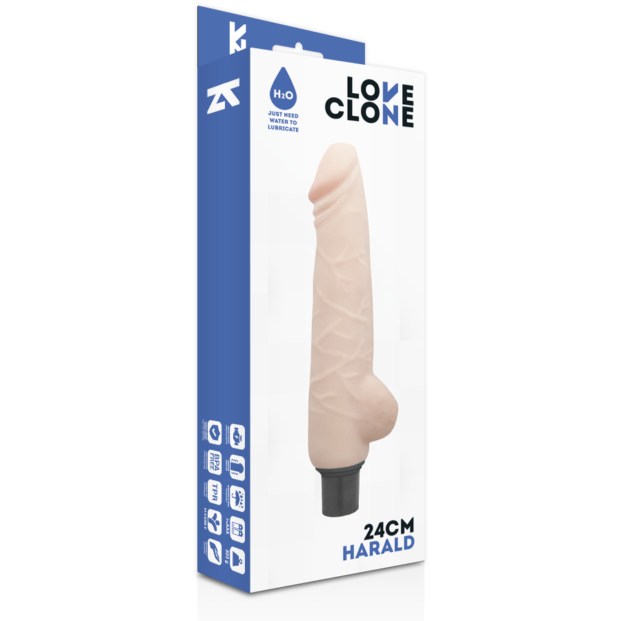 LOVECLONE - HARALD VIBRADOR REALÍSTICO SELF LUBRICATION 24 CM -O- 4 CM - Image 2