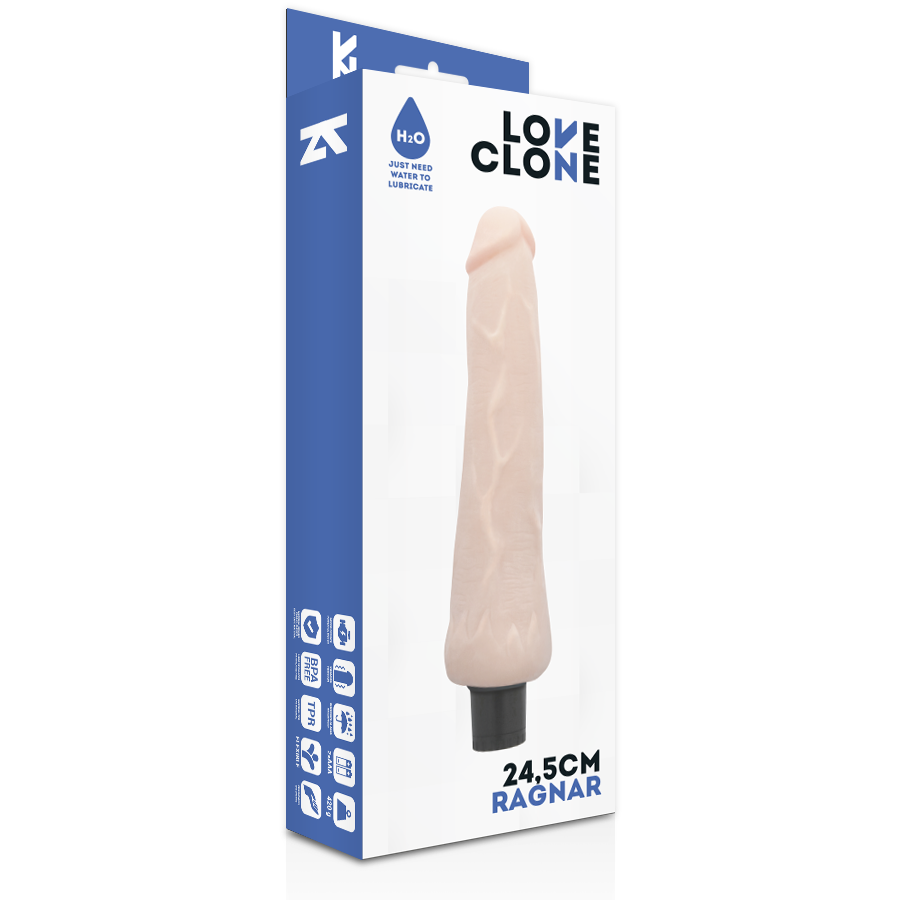 LOVECLONE - RAGNAR VIBRADOR REALÍSTICO SELF LUBRICATION 24.5 CM -O- 3.5 CM - Image 4
