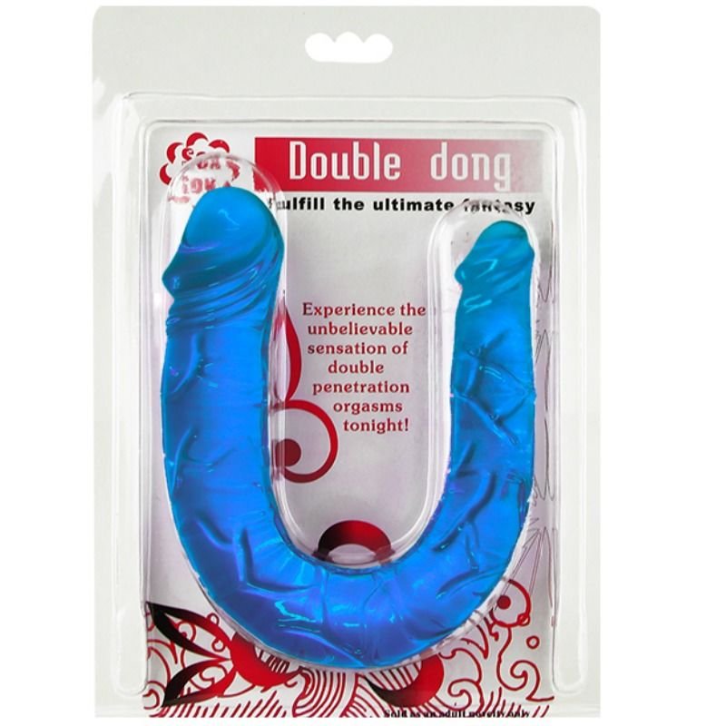 BAILE - DOUBLE DONG DILDO DOBLE AZUL - Image 2