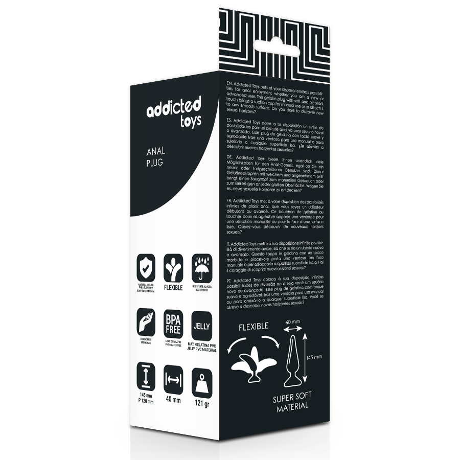 ADDICTED TOYS - PLUG ANAL 14.5 CM PRETO - Image 2