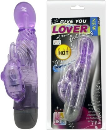 Alternative view of BAILE - DARLHE UM TIPO DE VIBRADOR AMANTE COM COELHO LILAC 10 MODOS