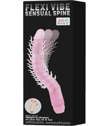 Visão alternativa de BAILE - FLEXI VIBE SENSUAL SPINE DILDO VIBRATÓRIO DOBRVEL LILAL 23.5 CM