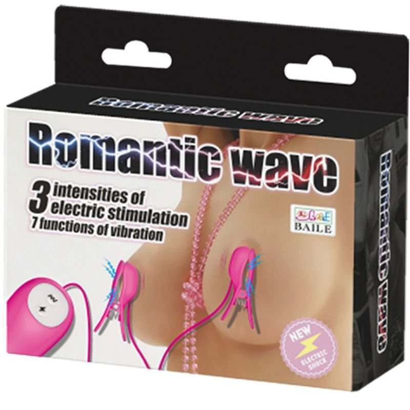 BAILE – ESTIMULADOR DE MAMILOS COM VIBRAÇÃO E ELETROESTIMULAÇÃO FÚCSIA - Imagem 2