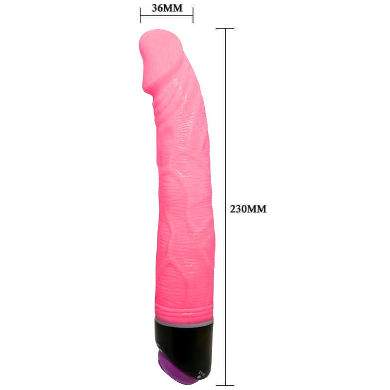 BAILE - VIBRADOR REALÍSTICO ADOUR CLUB 23 CM ROSA - Imagem 2