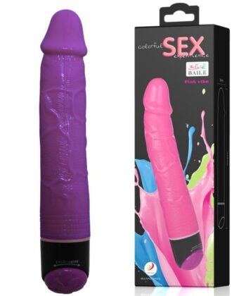Visão alternativa de BAILE - VIBRADOR REALISTA SEXO COLORIDO LILS 23 CM