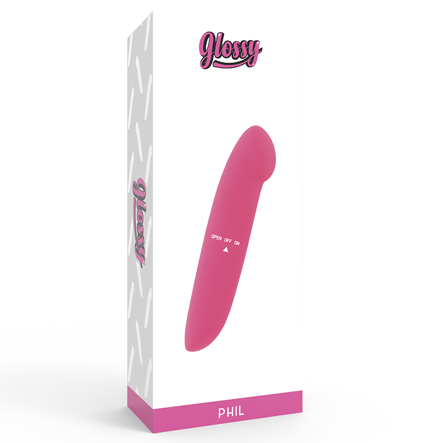 GLOSSY - PHIL VIBRADOR ROSA - Imagem 4