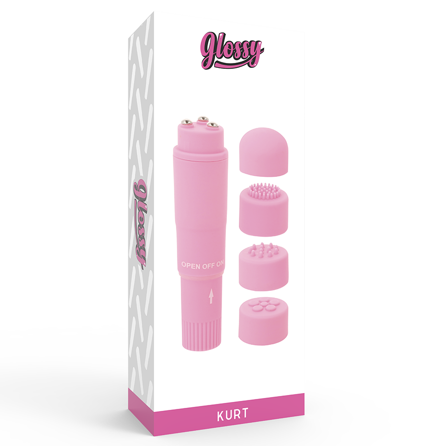 GLOSSY - POCKET KURT MASAJEADOR ROSA - Image 3