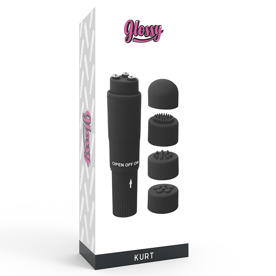 GLOSSY - POCKET KURT MASAJEADOR NEGRO - Image 3