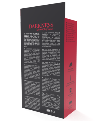 Visão alternativa de DARKNESS - COLAR DE POSTURA COM CORRENTE DE COURO