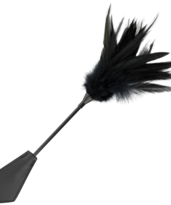 DARKNESS - FUSTA CON PLUMA NEGRO