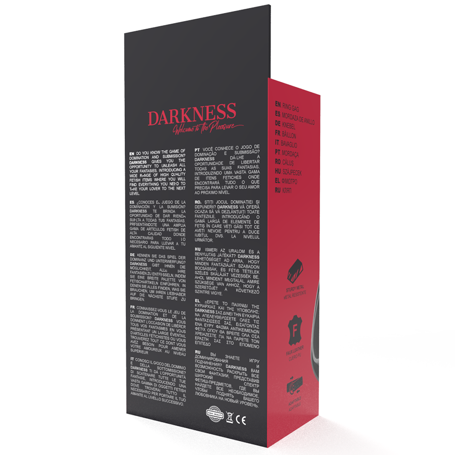 DARKNESS - GAG COM ANEL DIÂMETRO 3,6 CM - Imagem 3