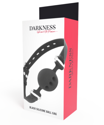 DARKNESS - MORDAA DE SILICONE RESPIRVEL PRETA - Image 3