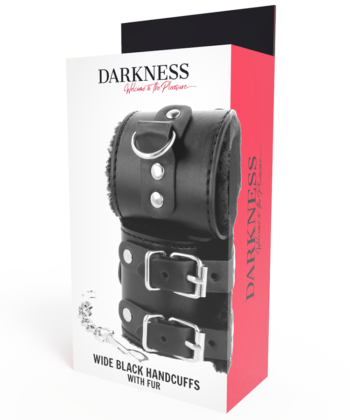 Visão alternativa de DARKNESS - ALGEMAS DE COURO AJUSTVEIS PRETAS COM FORRO
