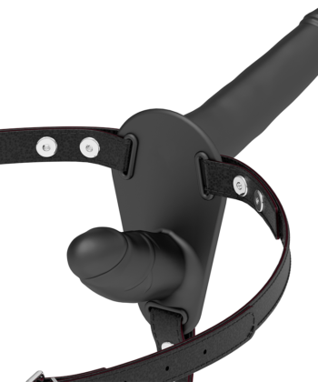 FETISH SUBMISSIVE HARNESS - DUPLA PENETRAO PRETO