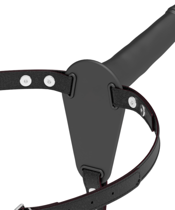 FETISH SUBMISSIVE HARNESS - SILICONE PRETO 15 CM
