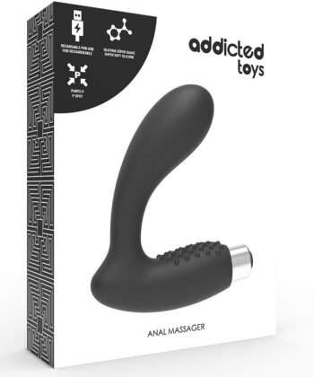 ADDICTED TOYS – Vibrador prostático recarregável modelo 5 preto - Imagem 4