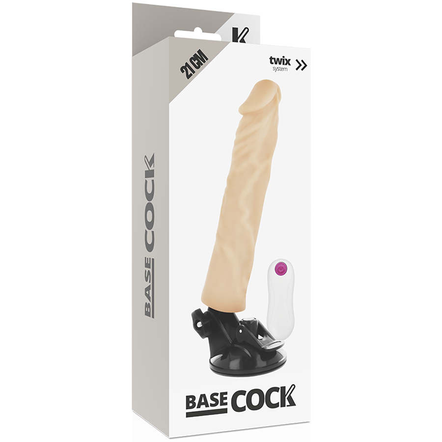 BASECOCK - VIBRADOR REALÍSTICO CONTROL REMOTO NATURAL 21 CM -O- 4 CM - Image 4
